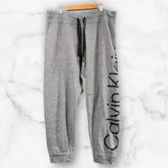 Calvin Klein ロゴ スウェットパンツ XL/TG グレー おしゃれ