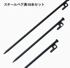 テント用ペグ スチール製 10本セット アウトドア キャンプのサムネイル