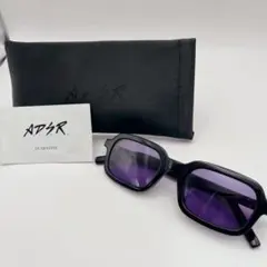 極美品 ADSR BUNNY サングラス ブラック パープルレンズ ケース付のサムネイル