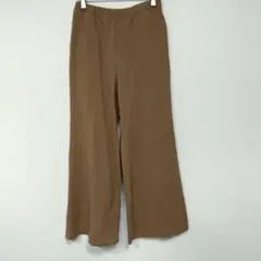 ユニクロ　UNIQLO　ストレートフレアロングパンツ　M　使用感あり　部屋着