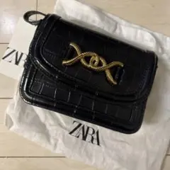 ZARA クロコダイル風ショルダーバッグ　未使用タグ付き