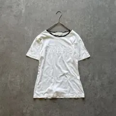 バーバリーロンドン［S］ビッグロゴ刺繍◎ポイントノバチェック柄◎コットンTシャツのサムネイル