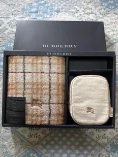 BURBERRY フェイスタオル＆ミニポーチセット