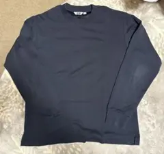 UNIQLO U　長袖Tシャツ エアリズムコットンクルーネック　ネイビー