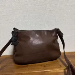 IBIZA イビサ 斜め掛け可　ショルダーバッグ レザー 本革 ブラウン