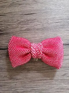 在庫調整☆2024ふんわりおおきめリボンの髪飾り　七五三などに