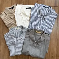長袖 ブラウス シャツ Mサイズ 仕事 5枚セット まとめ売りのサムネイル