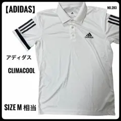 【adidas】アディダス ポロシャツ ホワイト Mサイズ CLIMACOOL
