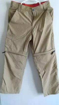 The North Face ベージュ ジッパーパンツ