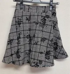 INGNI 花柄フロッキースカート フレアスカート