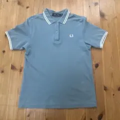 大人気　G3600 フレッドペリー　ポロシャツ　半袖　36 S 水色　白