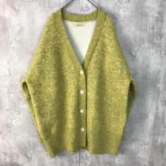 美品✨️MEDDUM(40)カーディガン/黄色/オーバーサイズ/ゆったりのサムネイル