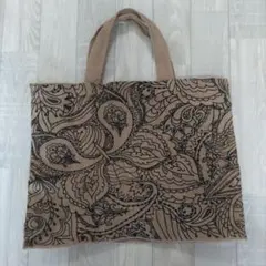 MAISON BENGAL ジュート トートバッグ ペイズリー柄