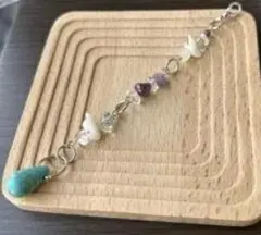 ハンドメイド 天然石ビーズブレスレット