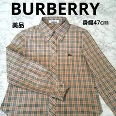 ✨️美品✨️Burberrysブルーレーベル　ノバチェック長袖シャツ　L