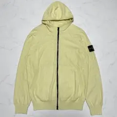 Stone Island 袖ワッペン ジップパーカー ライム系 - メルカリ