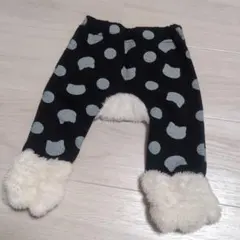 フリースパンツ 黒とグレー