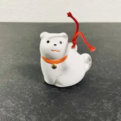 ⭐️美品⭐️【作家作品】犬 イヌ 戌年 白 可愛い 十二支 動物置物 インテリア