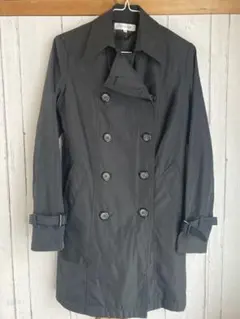 GLACIER グラシアトレンチコート黒　Mサイズ　コート　ロング　レディース