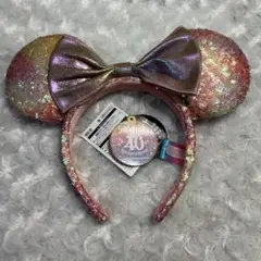 新品未使用　ディズニーランド40周年 ディズニーシー20周年　カチューシャ ディズニー40周年グッズ】カチューシャは完璧な可愛さ！ 身に