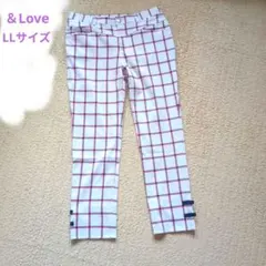 チェック柄カジュアルパンツ LLサイズのサムネイル
