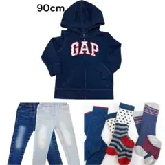 お得な6点セット♡子供服 90cmGAPパーカー＋ズボン2点+靴下3点保育園着