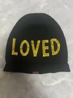 GUCCI グッチ ニット帽 ビーニー loved シェリー スパンコール 黒のサムネイル