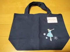 tiara 新品　バレリーナ刺繍 トートバッグ ネイビーのサムネイル