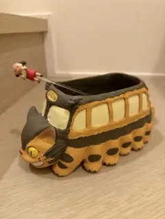 猫バスプランター＆バス停セット☆ジブリ① となりのトトロ&猫