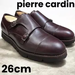 試着程度pierre cardinダブルモンクストラップグッドイヤーウェルト製法のサムネイル