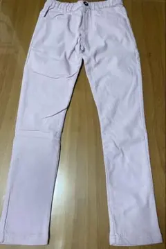 薄い紫色 長ズボン 裏起毛 160cm ウエストゴム