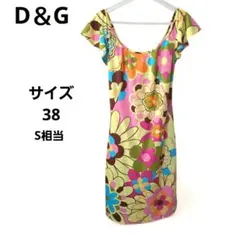 D&G 総花柄プリントワンピース マルチカラー 38のサムネイル