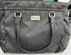 VALISE YUKI TORII ロゴ総柄 ハンドバッグ ブラック