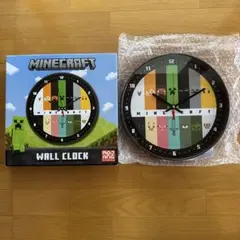 未使用　マインクラフト　かべ掛け時計　ウォールクロック　マイクラのサムネイル