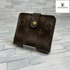 極美品　55 VUITTON ルイヴィトン モノグラム 二つ折り財布　kt6