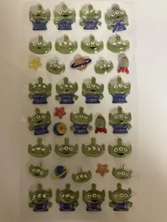 リトルグリーンメン エイリアン ボンボンドロップシール