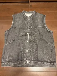 INHERIT デニムベスト グレー