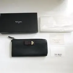 ✈ ハート‼️　Paul Smith　ポールスミス　L字 ファスナー　長財布　黒