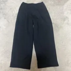 GIRLS ボアスウェットワイドパンツ ブラック　140cm