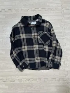 ZARA チェック柄長袖シャツ(110)