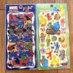 正規品 marvel マーベル セサミストリート2枚 プチドロップステッカーのサムネイル