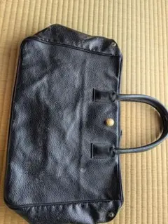 ROCHAS ブラック牛革 レザートートバッグ