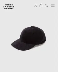 THING FABRICS /パイルキャップ /ブラックのサムネイル