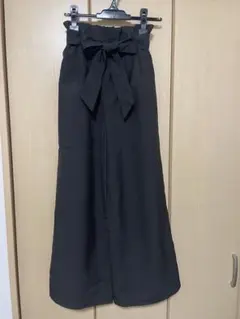 リボンベルト　ワイドパンツ Mサイズ