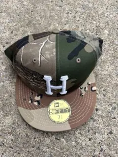 HUF × New Era 59FIFTY カモ柄 キャップ 7 3/8 ハフ