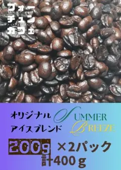 自家焙煎コーヒー豆　アイスブレンド　サマーブリーズ　200g２パック計400gのサムネイル