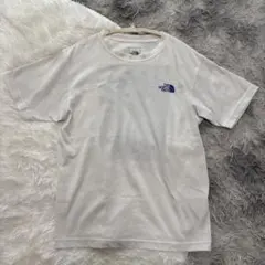 【定番】ザ ノースフェイス Tシャツ ホワイト Sサイズ 白 ブルーロゴ
