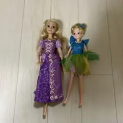 ディズニーラプンツェルとティンカーベルのドールセット