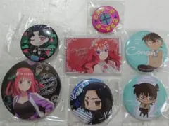 いろいろキャラクター缶バッジ 7個 五等分の花嫁 名探偵コナン さま~ず等