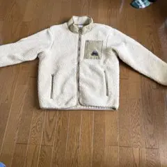 FIRST DOWN フリースジャケット Mサイズ アイボリー